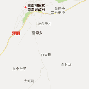 张掖市肃南裕固族自治县地图