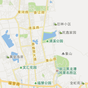 丽江市古城区地图