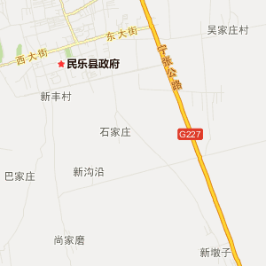 张掖市民乐县行政地图