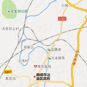 曲靖市沾益区金融休闲地图