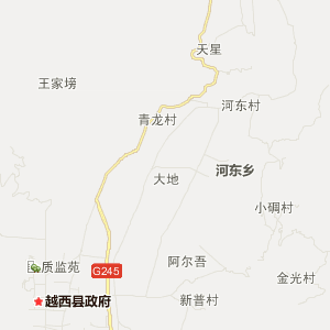 凉山彝族自治州越西县地图