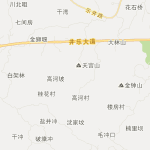 乐山市井研县地图