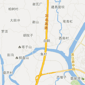 成都市邛崃市地图