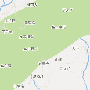 都江堰虹口旅游地图_中国电子地图网图片