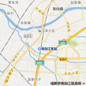 成都市青白江区地图