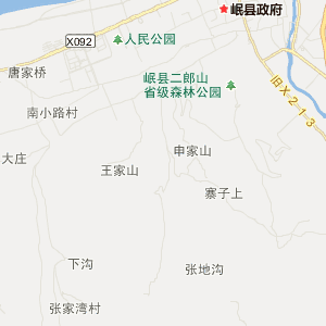 定西市岷县行政地图