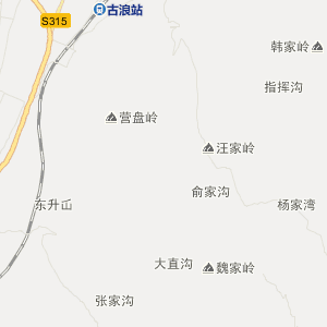 武威市古浪县行政地图