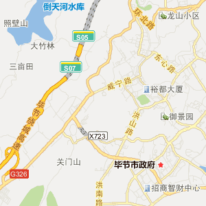 = 贵州毕节旅游地图 =