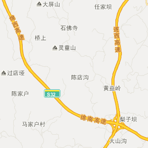 南充市西充县地图