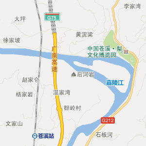 广元市苍溪县历史地图