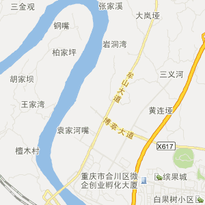 重庆市合川区地图