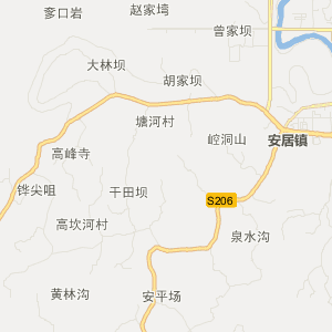 遂宁市安居区地图