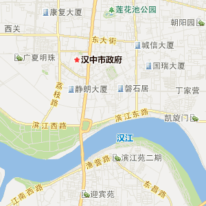 汉中市汉台区行政地图