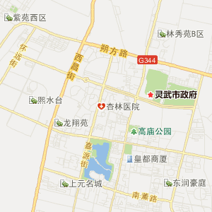 银川市灵武市地图