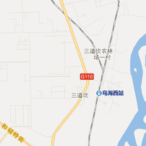 乌海市乌达区地图