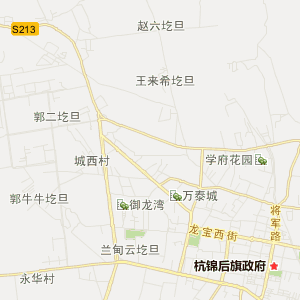 巴彦淖尔市杭锦后旗地图