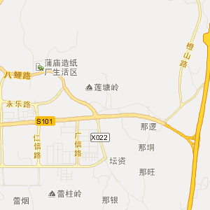 南宁市邕宁区行政地图