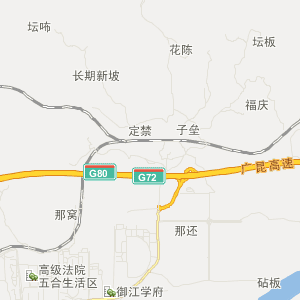 南宁市青秀区行政地图
