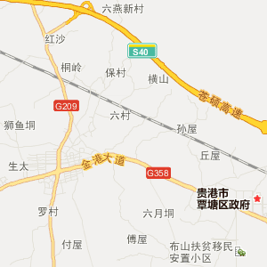 贵港市覃塘区地图