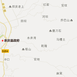 遵义市余庆县地图