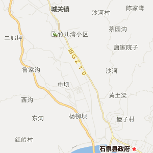 安康市石泉县地图