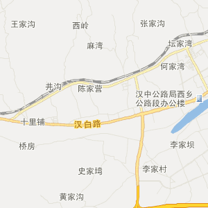 汉中市西乡县地理地图