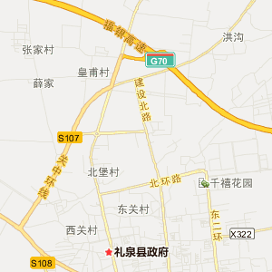咸阳市礼泉县地图