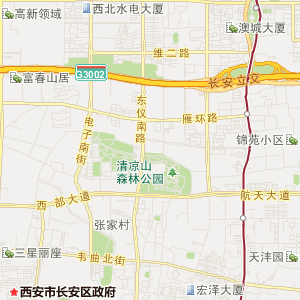 西安市长安区地图