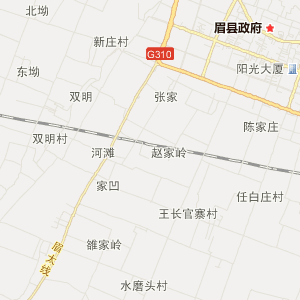 宝鸡市眉县地图