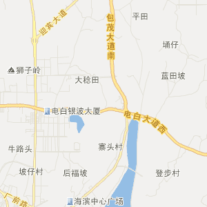 茂名市电白区行政地图