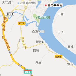 云浮市郁南县金融休闲地图