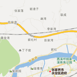 张家界市永定区地理地图