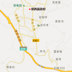 十堰市郧西县地理地图