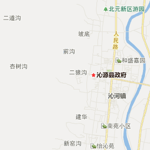 长治市沁源县行政地图
