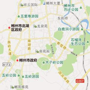 郴州市北湖区历史地图