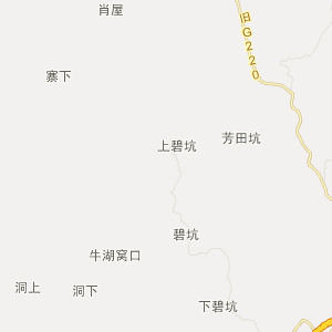 赣州市崇义县行地图