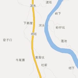 信丰县嘉定镇地图