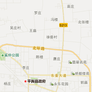 驻马店市平舆县地图