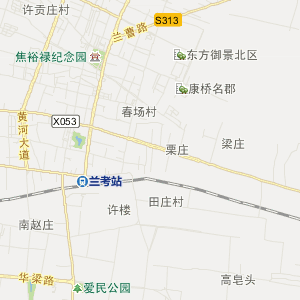 开封市兰考县地图