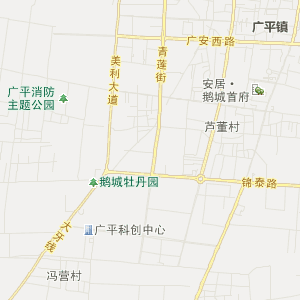 广平县广平镇交通地图