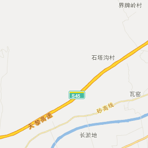 繁峙砂河交通地图_中国电子地图网