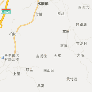 汕尾市陆河县地理地图