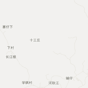 梅州市丰顺县行地图
