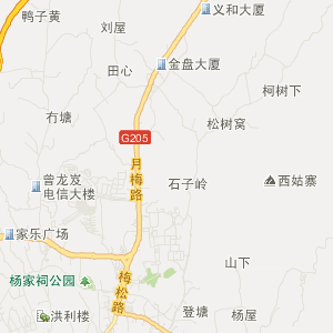 梅州市梅江区地图