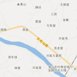 安庆市潜山县地图