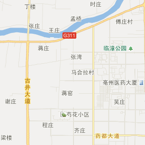 亳州市谯城区地图