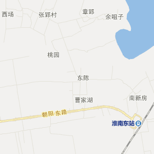 淮南市大通区地图