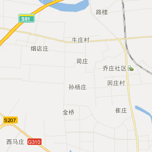 梁园区中州街道交通地图图片