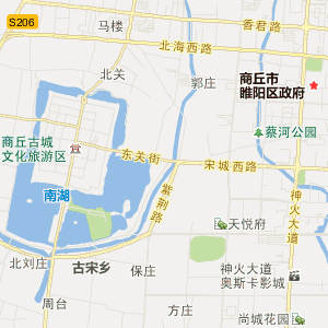 梁园区平台镇交通地图图片