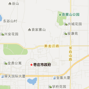 枣庄市薛城区地理地图
